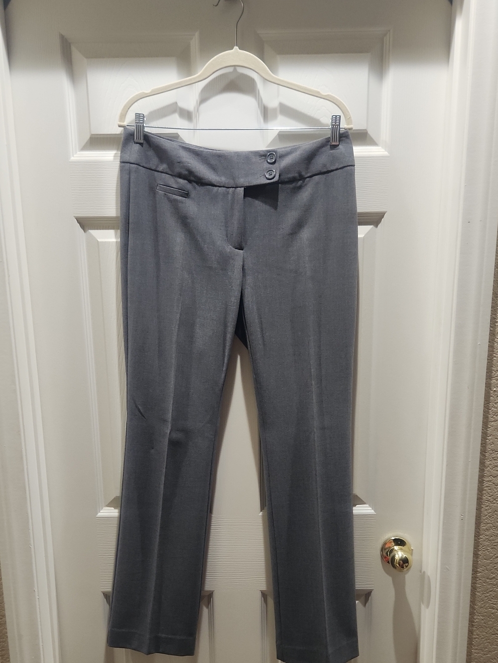 Apt. 9 Women's Gray Straight-Leg Dress Pants